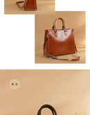 Brown Elegant Leather Handbag - Stylish Brown Tote with Adjustable Strap, Spacious and Durable