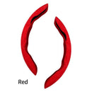 2 PCS Red Steering Wheel Cover - Soft and Comfortable, Fits 38cm Diameter Steering Wheels