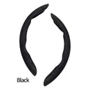 2 PCS Black Steering Wheel Cover - Soft and Comfortable, Fits 38cm Diameter Steering Wheels