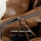 Black Trendy Large Capacity Soft Leather Tote Bag - Women' Shoulder & Crossbody Handbag
