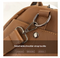 Brown Trendy Large Capacity Soft Leather Tote Bag - Women' Shoulder & Crossbody Handbag