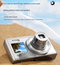 Silver 4K Ultra HD Digital Camera with 10X Optical Zoom - Compact Dual-Screen Vlogging Camera