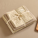 Beige 4-Piece Cotton Bedding Set - Fits 1.5m/1.8m Beds (Duvet Cover 200x230cm, Bed Sheet 230x250cm)