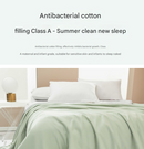 Beige Breathable Cotton Summer Quilt - Lightweight Cooling Blanket for Air-Conditioned Rooms