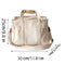 White Large Capacity Multi-Compartment Tote Bag - Stylish and Versatile for Women, Ideal for Organizing Essentials or as a Mommy Bag(Photography props not included)