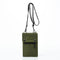 Green Water-Resistant Nylon Crossbody Phone Bag - Compact Travel Wallet & Card Holder for Men and Women(Mobile phones and cards are shooting props, not included)