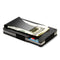 2 Pcs Black Aluminum Alloy RFID Blocking Wallet - Compact, Lightweight Credit Card Holder and Money Clip