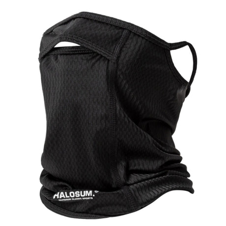 2 Pcs White UV Protection Breathable Cycling Face Mask with Ear Hooks - Summer Ice Silk Neck Gaiter for Men and Women