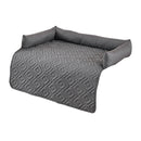 90*120CM Black Waterproof & Scratch-Resistant Pet Sofa Protector Mat with Pillow | Cat & Dog Bed, Washable, All-Season