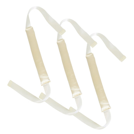 3 Sticks Off White No-Heat Hair Curling Ribbon Kit - Silk Ribbon Curling Wand for Sleep-in Styling