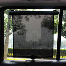 2 Pcs 40*45cm Black Adjustable Retractable Car Side Window Sun Shade - UV Protection, Easy Installation with Suction Cups