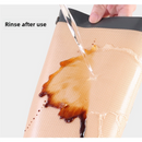 2-piece set (Gray Edge Yellow Background + Red Edge White Background) Non-stick Silicone Baking Mat for Oven & Microwave | Reusable, Thickened Fiber Baking Pad for Macarons, Cookies, Bread, Roasting Chicken, and More