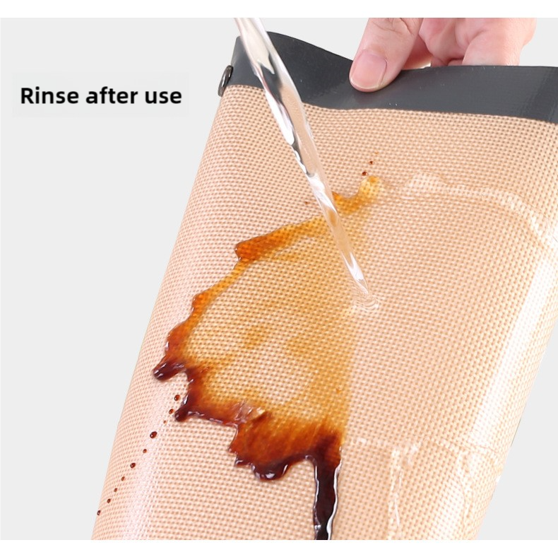 2-piece set (Red Edge Yellow Background + Red Edge White Background) Non-stick Silicone Baking Mat for Oven & Microwave | Reusable, Thickened Fiber Baking Pad for Macarons, Cookies, Bread, Roasting Chicken, and More