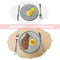 2 Pcs Orange Oval Embossed Floral Edged Silicone Placemats, Non-Slip, Heat-Resistant, Easy-to-Clean Dining Table Mats, Korean and European Style