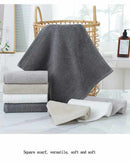 Beige Premium Cotton Towel Set - 6 Pieces, Soft & Absorbent Bath Towels for Adults