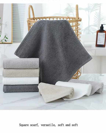 Beige Premium Cotton Towel Set - 6 Pieces, Soft & Absorbent Bath Towels for Adults