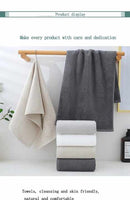 Beige Premium Cotton Towel Set - 6 Pieces, Soft & Absorbent Bath Towels for Adults