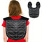 Gray Striped Silicone Hairdressing Cape - Extended Oversized Shoulder Pad for Hair Dyeing and Perming