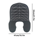 Gray Striped Silicone Hairdressing Cape - Extended Oversized Shoulder Pad for Hair Dyeing and Perming