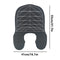 Gray Striped Silicone Hairdressing Cape - Extended Oversized Shoulder Pad for Hair Dyeing and Perming