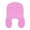 Pink Striped Silicone Hairdressing Cape - Extended Oversized Shoulder Pad for Hair Dyeing and Perming