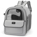 Gray Pet Carrier Backpack - Space Capsule Design for Cats & Small Dogs