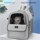 Blue Pet Carrier Backpack - Space Capsule Design for Cats & Small Dogs
