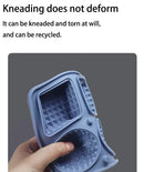 2 PCS Sphere & Square Ice Cube Tray (Gray) - Novelty Silicone Ice Maker for Whiskey Cocktails