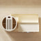 All-in-One Kitchen Countertop Organizer | Rotating Utensil Holder, Knife Block & Spice Rack with Drawer | Cream White