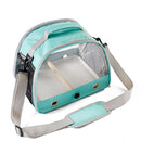 Green Portable Clear View Bird Carrier Travel Cage with Perch & Tray - Breathable Pet Bag for Parrots, Cockatiels & Small Animals