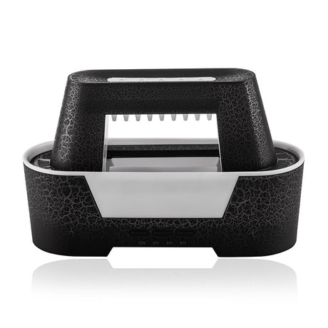 Black 300ml Ultrasonic Aroma Diffuser with Cracked Light Design - Cool Mist Humidifier for Home and Office