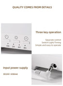 Black 300ml Ultrasonic Aroma Diffuser with Cracked Light Design - Cool Mist Humidifier for Home and Office