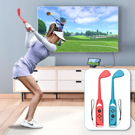 18-in-1 Motion-Sensing Sports Kit for Gaming Consoles - Tennis, Golf, and Fitness Accessories
