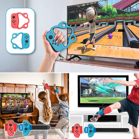 18-in-1 Motion-Sensing Sports Kit for Gaming Consoles - Tennis, Golf, and Fitness Accessories