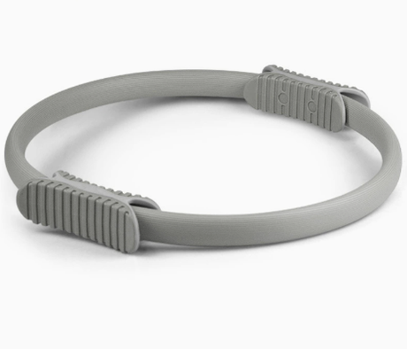 2 PCS Grey 38cm Pilates Ring Circle with Comfort Foam Handles for Core & Muscle Toning