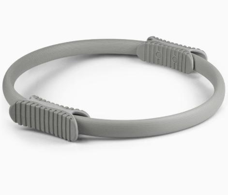 2 PCS Grey 38cm Pilates Ring Circle with Comfort Foam Handles for Core & Muscle Toning