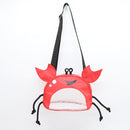 3 PCS Red Cute Crab Mesh Beach Bag for Kids - Shell Collecting Sand Toy Bag for Toddlers