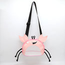 3 PCS Pink Cute Crab Mesh Beach Bag for Kids - Shell Collecting Sand Toy Bag for Toddlers