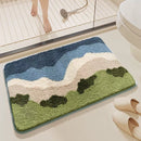 Big Wave Beach Bath Mat - Super Absorbent, Non-Slip Bathroom Floor Mat - 40x60cm