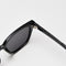 Transparent Gray All Gray Retro Small Frame Sunglasses - Black - UV Protection