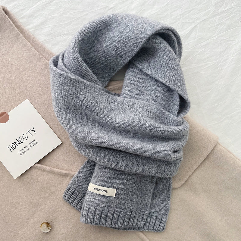 D2A60019-11 Luxurious 100% Wool Scarf for Women and Men - Soft, Warm, and Stylish