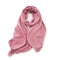 Red 2 PCS Skin Red Solid Color Scarf Shawl with Tassels - Warm Korean Style Wrap (180cm x 70cm)