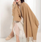 Green 2 PCS Skin Red Solid Color Scarf Shawl with Tassels - Warm Korean Style Wrap (180cm x 70cm)