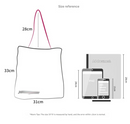 Chic 33x31cm Canvas Tote Bag with Vibrant Floral Design - Casual Shoulder Bag for Everyday Style