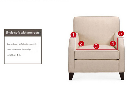 Beige Single Sofa Bubble Gauze Sofa Cover with Skirt - Full Elastic Dustproof Single Seater 90-140cm