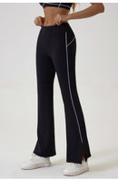 Black Flared Leggings & Sports Bra Set - Breathable & Stretchy Activewear for Yoga, Running & Gym Workouts Size M