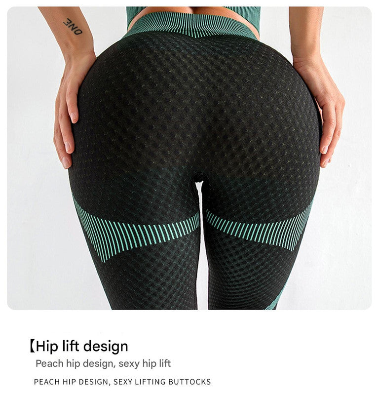 Army Green High Waist Yoga Set for Women-Sports Bra, Long Sleeve Shirt & Leggings 3-Piece Workout Set Size XL