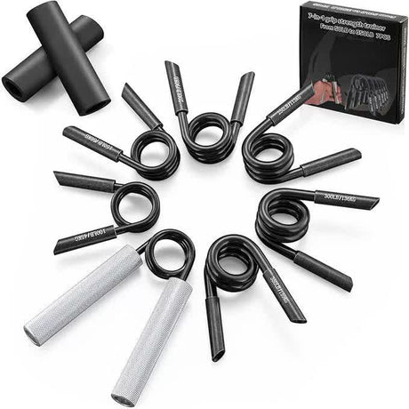 7-in-1 Aluminum Metal Grip Strength Trainer Set with Adjustable Resistance - Wrist, Finger, and Arm Exercise（50LB-350LB）