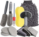 12-Piece Car Cleaning and Detailing Kit - Comprehensive Auto Wash Set with Brushes, Towels, and More