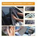 12-Piece Car Cleaning and Detailing Kit - Comprehensive Auto Wash Set with Brushes, Towels, and More